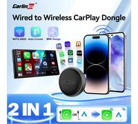CarlinKit Mini ULtra3 Adattatore Wireless CarPlay Nuovo 2 in 1 Android Auto Dongle Wireless Wifi 5G Auto Connect Box per 98% OEM Auto