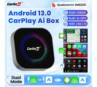 CarlinKit SM6225 8 Core CarPlay Ai Box Android 13.0 TV Box per Netflix Wireless Android Auto Adattatore GPS FOTA Aggiornamento 4GLTE SIM