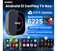 CarlinKit TV Box S2F Android 13 CarPlay Ai Box SM6225 8 Core, Box per Streaming Video Wireless CarPlay Android Auto con 4G LTE e WiFi GPS