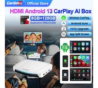 2025 CarlinKit uscita Video HDMI Android 13 CarPlay AI Box SM6225 8-Core Android Auto Wireless SM6225 NA UHD 8GB RAM 128GB ROM