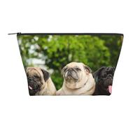 Carlino Amicizia Bokeh Cani Animali Amici Carlino, Borsa da toilette Borsa per trucco Borsa per cosmetici Borsa da toilette da viaggio portatile