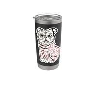 Carlino, cane, alce, cuore, Bicchiere termico in acciaio inox doppia parete