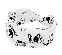 Carlino carino osso largo fasce per le donne antiscivolo turbante fascia elastica per capelli yoga fascia per capelli sudore sport allenamento copricapo