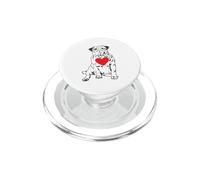 Carlino con cuore PopSockets PopGrip per MagSafe