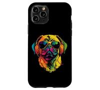 Carlino con Occhiali da Sole Beige Cani Love Carlin Carino Custodia per iPhone 11 Pro