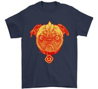 Carlino Dito Flip Offensiva Divertente Cane T-Shirt 100% Cotone