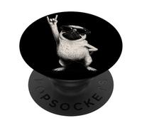 Carlino fresco che dondola fuori con gli occhiali da sole PopSockets PopGrip Adesivo