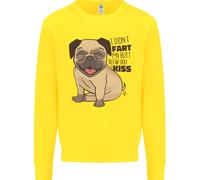Carlino I Didnt Fart il Mio Sedere Blew Ti Un Bacio Bambini Felpa Maglione