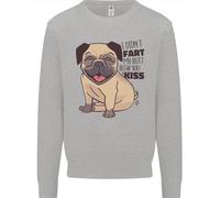 Carlino I Didnt Fart il Mio Sedere Blew Ti Un Bacio Bambini Felpa Maglione