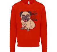 Carlino I Didnt Fart il Mio Sedere Blew Ti Un Bacio Bambini Felpa Maglione