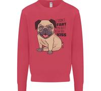 Carlino I Didnt Fart il Mio Sedere Blew Ti Un Bacio Bambini Felpa Maglione