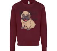 Carlino I Didnt Fart il Mio Sedere Blew Ti Un Bacio Bambini Felpa Maglione