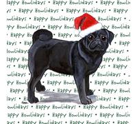 Carlino Sottobicchieri Natale a Tema Nero
