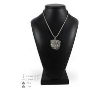 Carlino tipo 2 - collana con un cane su una catena d'argento Art Dog IT