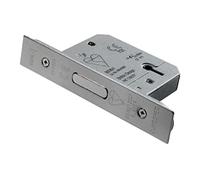 Carlisle Brass LDB5525SSS - Deadlock standard britannico, in acciaio inox satinato, 64 mm