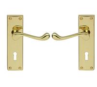 Carlisle Brass CBS54 Maniglia per Porta, Ottone, 15.5 x 4.1 x 5.8 cm