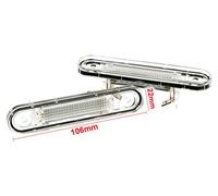 CARLL LE9207 Kit Luci Targa Led Compatibile Con Mercedes Benz Class E W124 W201 Class C W202 Pre-Facelift 12V 3W Canbus Bianca - 2 Pezzi