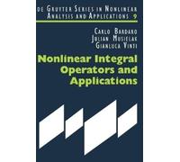 Carlo Bardaro Julian Musielak Nonlinear Integral Operators a (Copertina rigida)