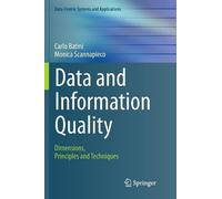 Carlo Batini Monica Scannapieco Data and Information Quality (Tascabile)
