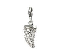 Carlo Biagi CSCZS03C - Ciondolo da donna, in argento 925, colore: Bianco, Argento sterling