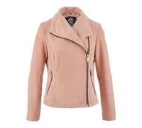 Carlo Colucci - Giacca in Pelle di Velluto Morbido Dal Bella - - Jackets - Donna - Rosa - XL