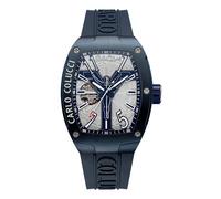 Carlo Colucci - Orologio in acciaio inossidabile con cinturino in silicone - - Accessories - Uomo - Blu - ONE SIZE