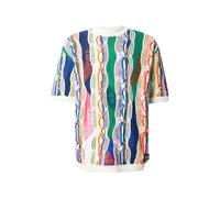 Carlo Colucci Pullover blu scuro / verde erba / arancione / bianco Uomo Carlo Colucci XL