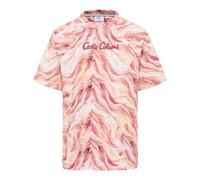 Carlo Colucci - T-shirt in Maglia Artificiale - - Tops - Uomo - Arancione - XL