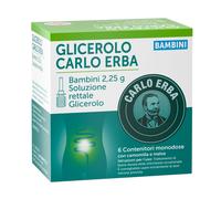 Glicerolo carlo erba bambini 6 contenitori monodose 2,25 g