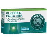 carlo erba Glicerolo18 Supposte Stitichezza Bambini Occasionale