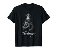Carlo Magno Imperatore Medievale Re dei Franchi Maglietta