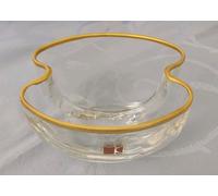 Carlo Moretti Murano coppa in vetro rifinita in oro zecchino cm14 x 12, h cm 8