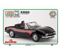 CARLO VERDONE COLLECTION: Enzo Su Fiat Dino Spider 1:18 Statua INFINITE STATUE