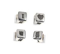 CarloBiagi Bead Emozioni 925 ECHT Argento Charm Gioiello Elemento BBSWT03