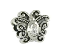 CarloBiagi Bead Farfalla Argento Charm Gioiello Zirkonia Element BBSCZS11C