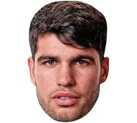 Carlos Alcaraz Garfia (Stubble) Maschere di persone famose, facce di cartone