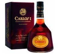 Carlos I Brandy De Jerez con Confezione Regalo, Bottiglia da 700ml