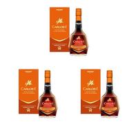 Carlos I Pedro Ximénex, Brandy de Jerez Gran Riserva 40,3% Vol., Bottiglia da 700ml (Confezione da 3)
