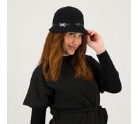 Carlotta Neri Cappello a falda piccola 100% lana con cinturino