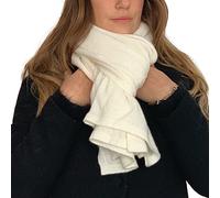 Carlotta Neri Scaldacollo Donna Invernale Made In Italy Ideale Per I Regali Natale - 3 Colori - Taglia Unica - Con Lana Merinos e Cashmere - Accessori Eleganti E Moderni (Panna)