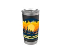 Carlsbad Caverns National Park Retro Tramonto Bicchiere termico in acciaio inox doppia parete