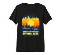 Carlsbad Caverns National Park Retro Tramonto Maglietta Premium
