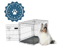 Carlson: Gabbia con Porta in Metallo per Cani, sicura e compatta, Misura: Media