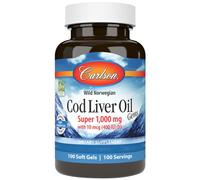 Carlson Labs, Cod Liver Oil, 1000 mg, 250 capsule molli - spedizione lampo