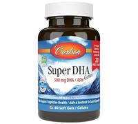 Carlson Labs, Super DHA, 500 mg, 60 + 20 capsule molli - spedizione lampo