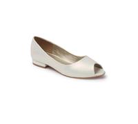 Carlton London Sandali da donna comodi, tacco a blocco, punta rotonda, senza lacci, alla moda, per uso quotidiano, ufficio, uso casual, bianco, 4 UK