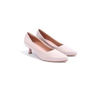 Carlton London Scarpe da donna comode con tacco a gattino, punta appuntita, per uso quotidiano, ufficio, uso casual, Beige, 6 UK
