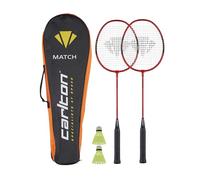 Carlton Match 2 Player Set da Badminton Red One Size | Set completo per 2 giocatori | 2 racchette | 2 volani | Borsa da trasporto | Maneggevole e affidabile