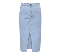 CARMAKOMA Carsiri Front Slit Skirt DNM Gua Noos Gonna Midi, Blu Jeans Chiaro, 54 Donna