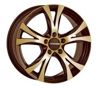 Carmani CA90716 K45CBGP Bolt Circle 5.00 x 120.00 offset 45 Hub centraggio 72.60 design 9 competizione, marrone oro polacco